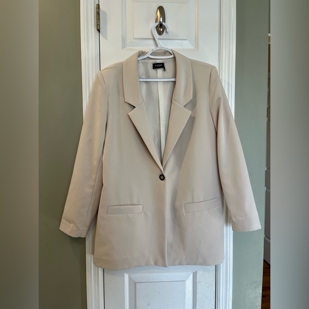 Barone Firenze Italian Made Lightweight Blazer M Sophisticated Tailored Style b2